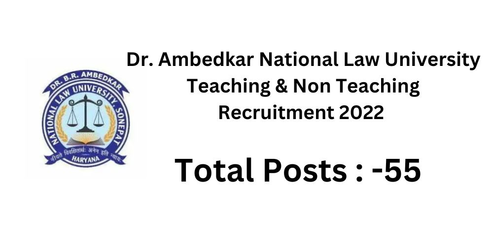 Dr. Ambedkar Law University Recruitment 202