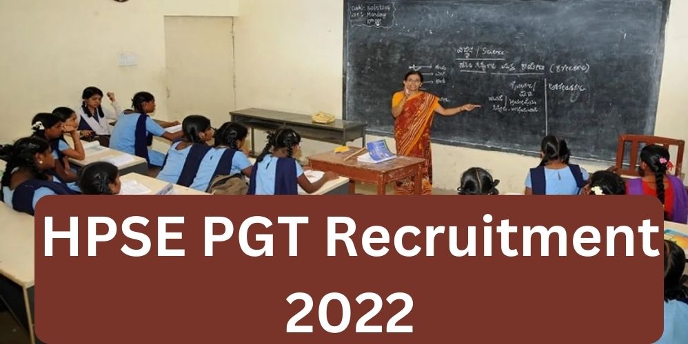 HPSE PGT Recruitment 2022